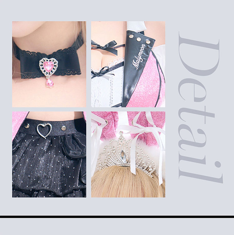 即日発送】ピンクグリッターバニードレス《オリジナルコスプレ11点