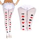 【ネコポス送料無料】トランプ柄バックシームデザイン ストッキング 【37276】【WT】|ストッキング(stockings)|コスプレ小物