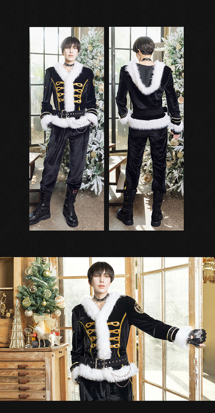 マリームーン ウィル着用 ジェントルクロース ブラック クリスマスコスプレ マリームーン ウィル着用 ジェントルクロース ブラック クリスマス