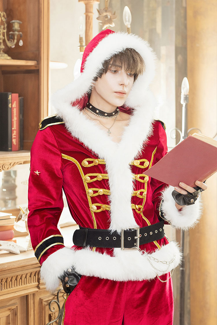 【即日発送】ジェントルクロース(ショートスーツ)《クリスマスコスプレ7点セット》【Malymoon/マリームーン】【CS25138】