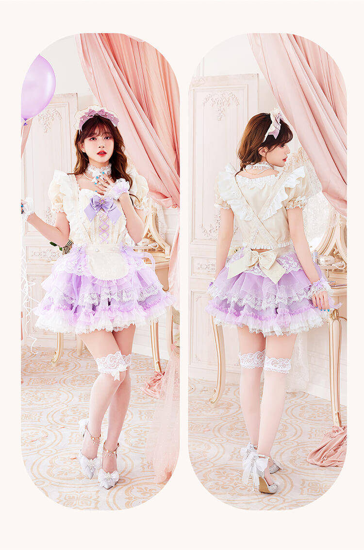 【予約-7月下旬より順次発送予定】【札幌コレクション着用】ピュアリィトーンリュバンメイド《ハロウィンコスプレ11点セット》【Malymoon/マリームーン】【CS26062】