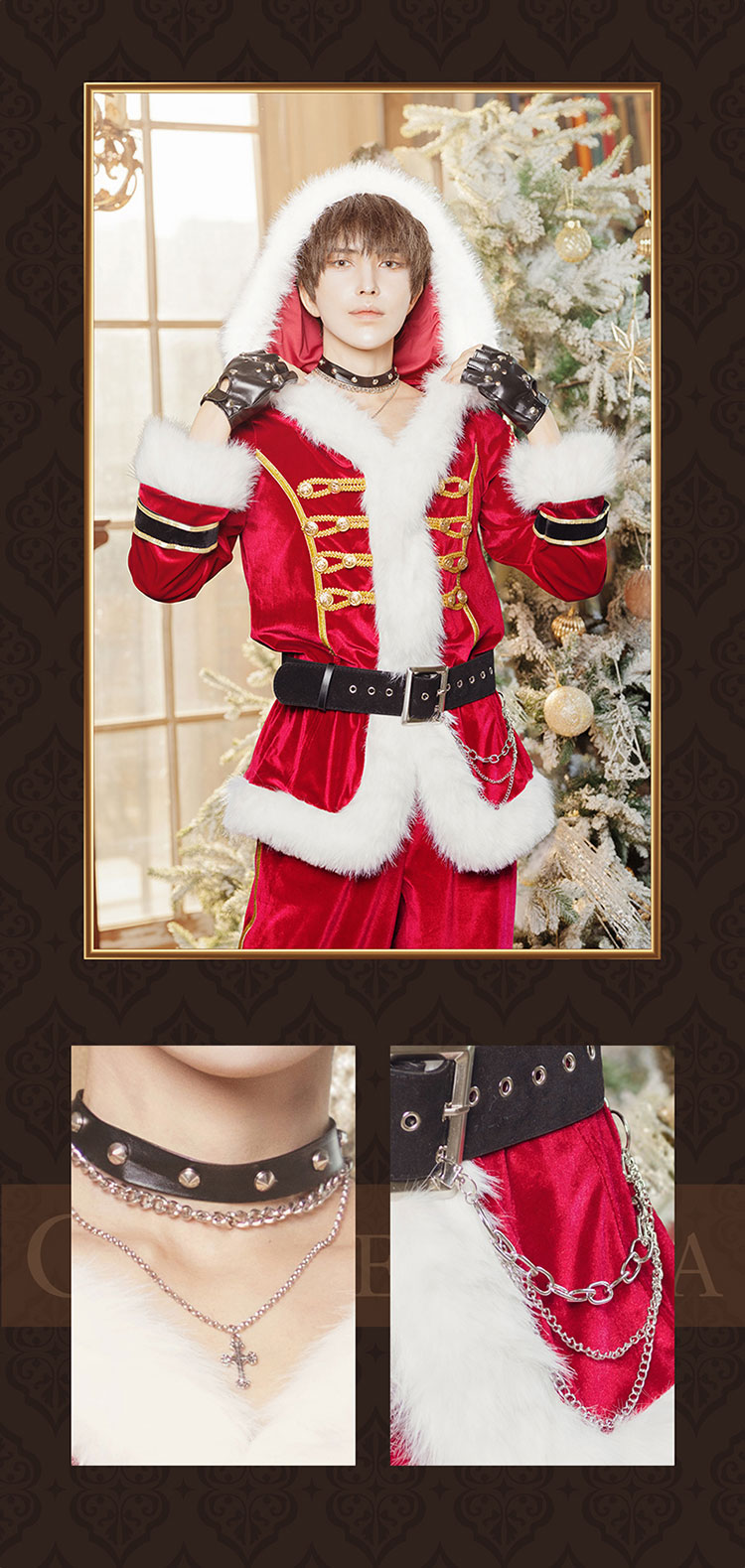 マリームーン ウィル着用 ジェントルクロース ブラック クリスマスコスプレ 即日発送】ジェントルクロース(ショートスーツ)《クリスマスコスプレ7