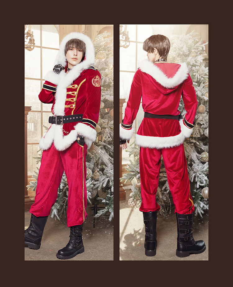 【1～3営業日で発送】ジェントルクロース(ロングコート)《クリスマスコスプレ7点セット》【Malymoon/マリームーン】【CS25139】