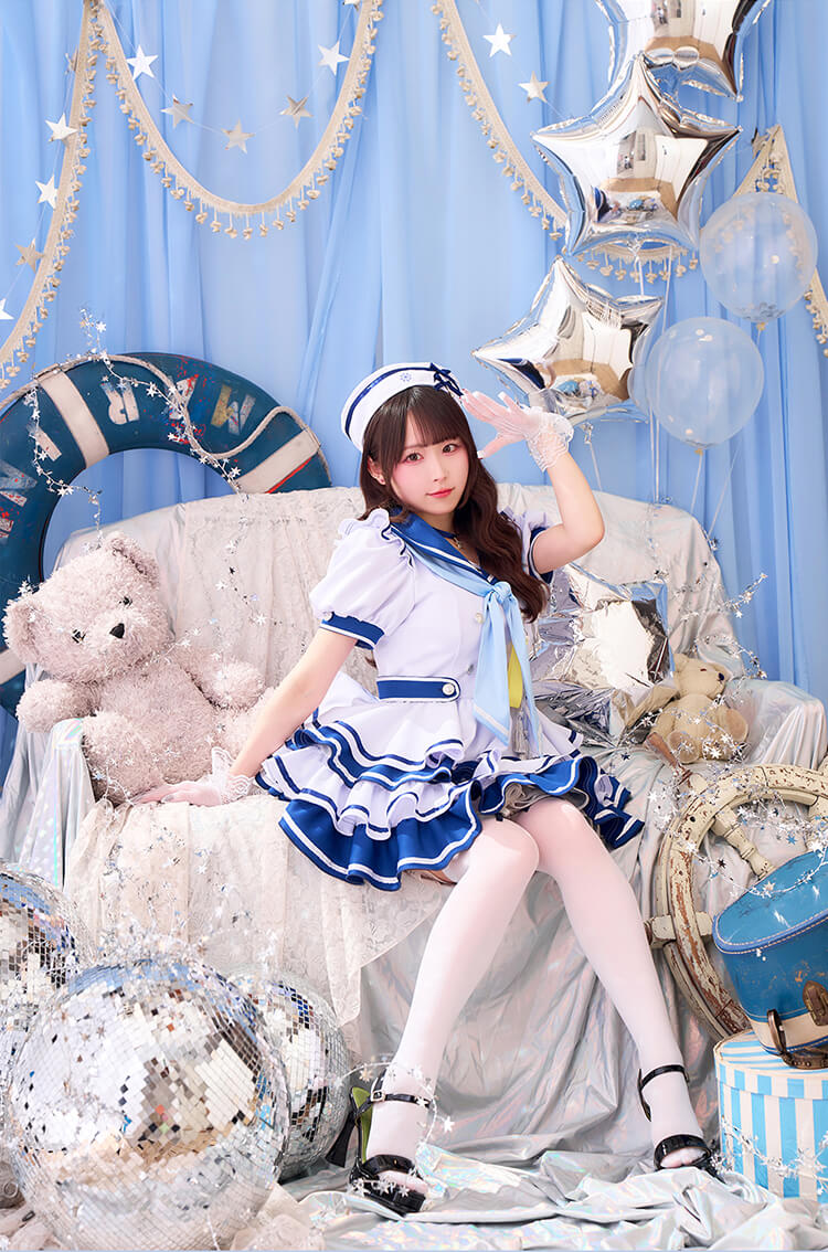 【一部予約】【きゅるりんってしてみて着用】アイドルマリンドレス 《オリジナルコスプレ11-12点セット》【Malymoon/マリームーン】【CS26005】【CS26006】