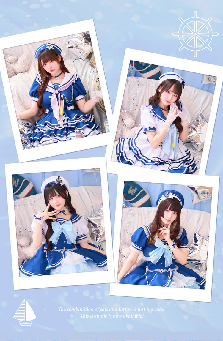 【きゅるりんってしてみて着用】アイドルマリンドレス 逃げ水あむ SMサイズ 一部予約】【きゅるりんってしてみて着用】アイドルマリンドレス