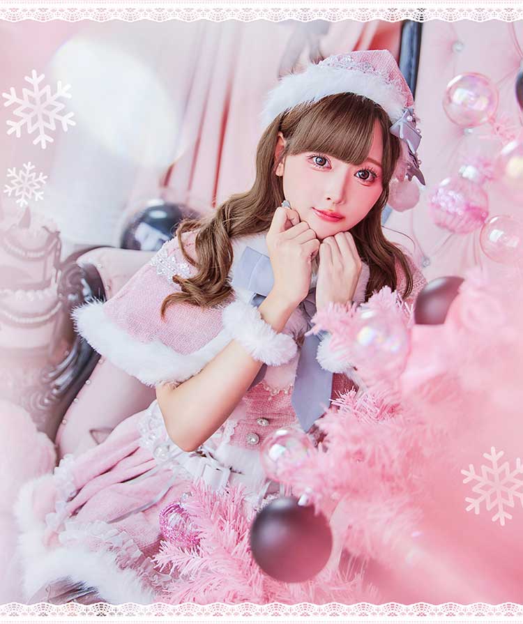 【予約-12月上旬頃より順次発送予定】【舞々悪魔×Malymoon】アイスベリーツイードスノーサンタ《クリスマスコスプレ8点セット》【Malymoon/マリームーン】【CS25111】