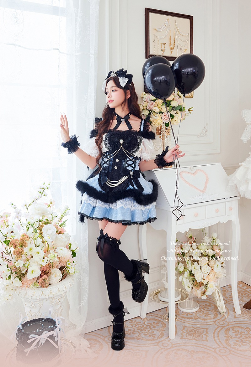 【予約-7月下旬より順次発送予定】【札幌コレクション着用】ラブモードプリンセスキャット《ハロウィンコスプレ11点セット》【Malymoon/マリームーン】【CS26065】