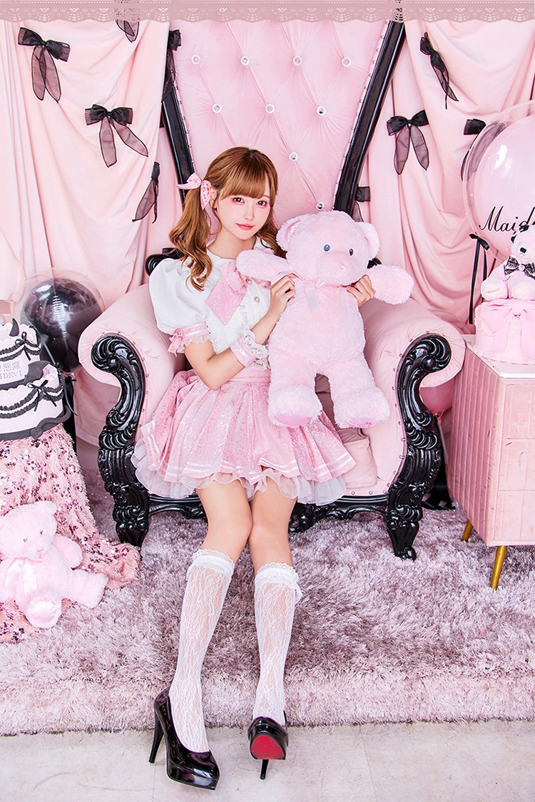 【即日発送】【舞々悪魔×Malymoon】シュガーデビルチャーム制服《ハロウィンコスプレ6点セット》【Malymoon/マリームーン】【CS25112】