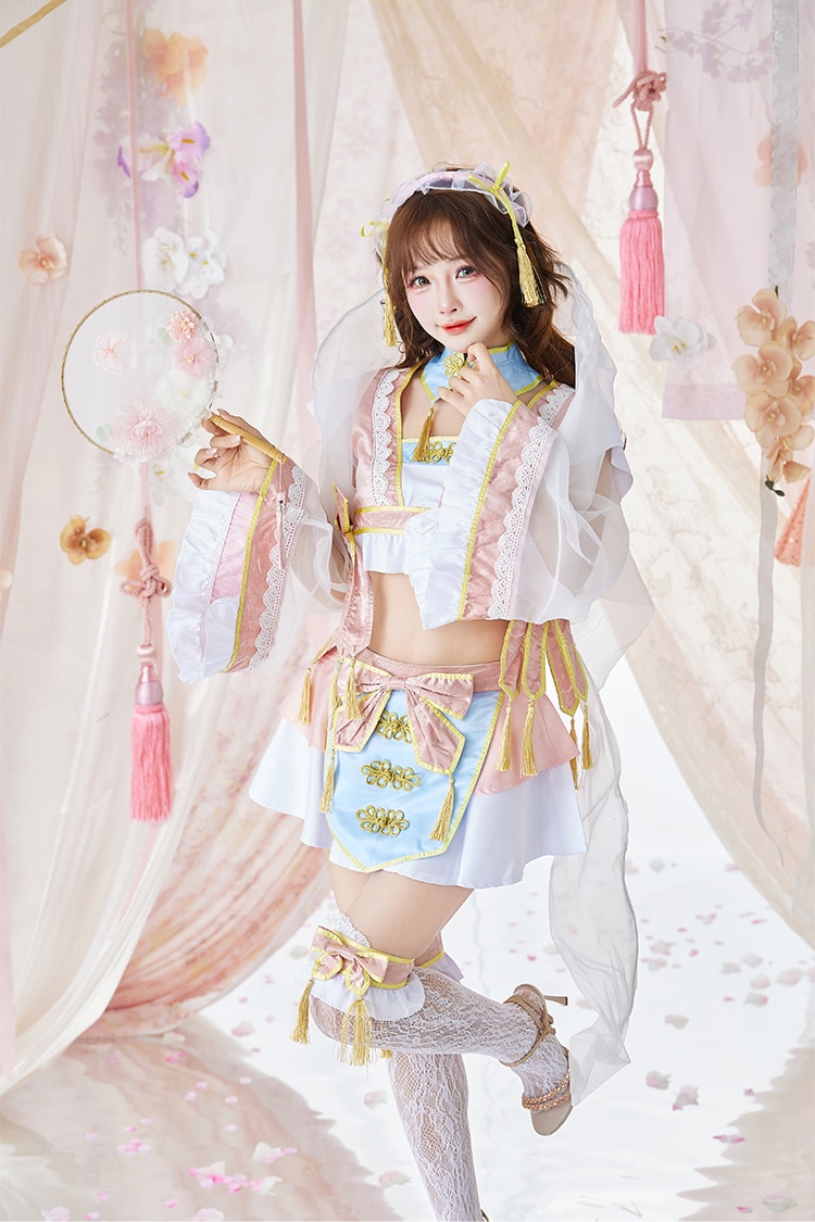 【即日発送】キャンディシアー七夕織姫セットアップドレス《オリジナルコスプレ8点セット》【Malymoon/マリームーン】【9945】