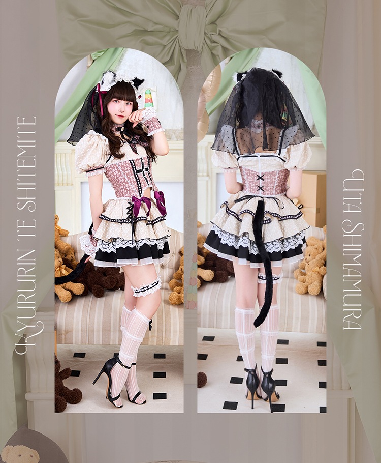 【即日発送】【きゅるりんってしてみて着用】キャットドレスコスチューム【Malymoon/マリームーン】【10253】【10250】