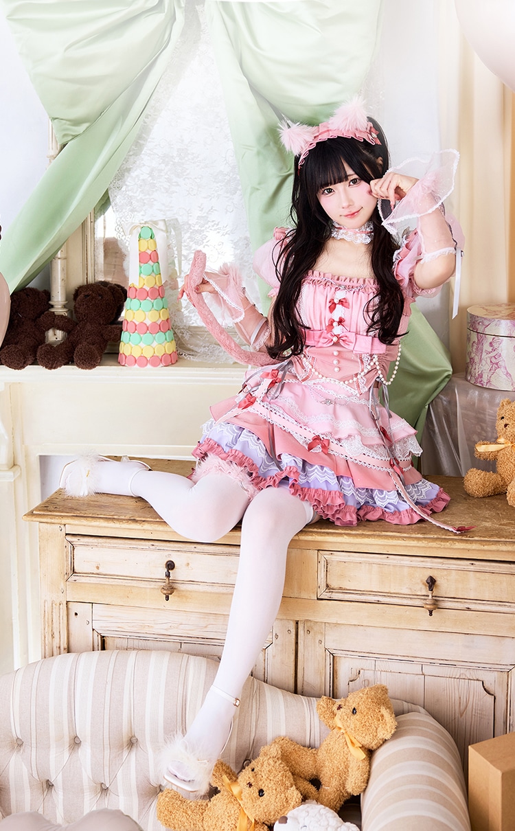 【即日発送】【きゅるりんってしてみて着用】キャットドレスコスチューム【Malymoon/マリームーン】【10253】【10250】