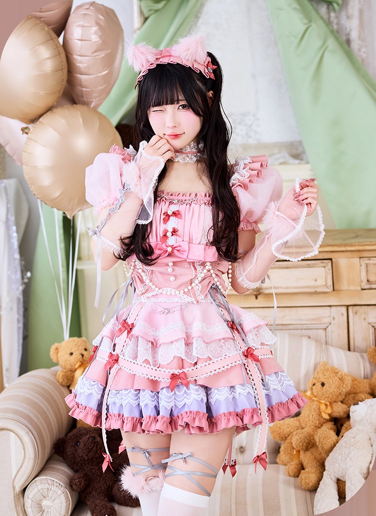 【即日発送】【きゅるりんってしてみて着用】キャットドレスコスチューム【Malymoon/マリームーン】【10253】【10250】