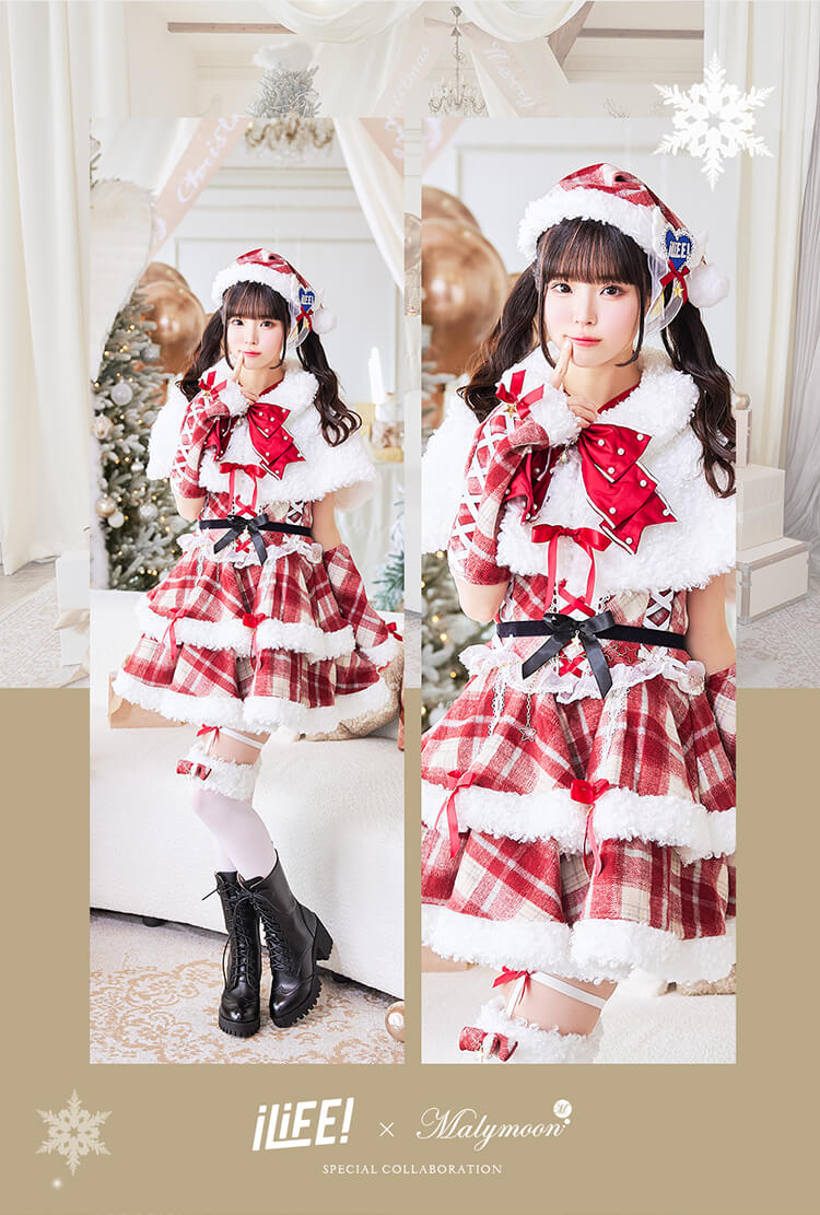 iLife 福丸うさ マリームーン メロウチェックアイドルサンタ 12点セット 予約-12月18日頃より順次発送予定】【iLiFE!×Malymoonスペシャルコラボ