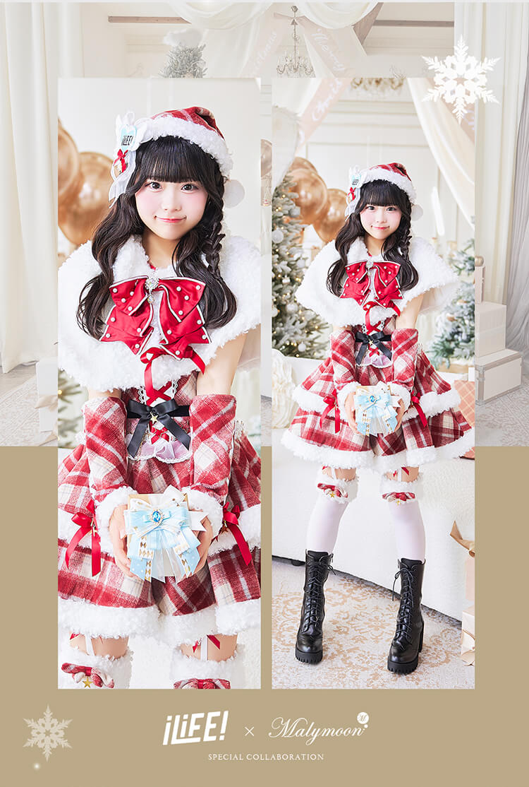 【iLiFE!×Malymoon】福丸うさ メロウチェックアイドルサンタ iLife 福丸うさ マリームーン メロウチェックアイドルサンタ 12点