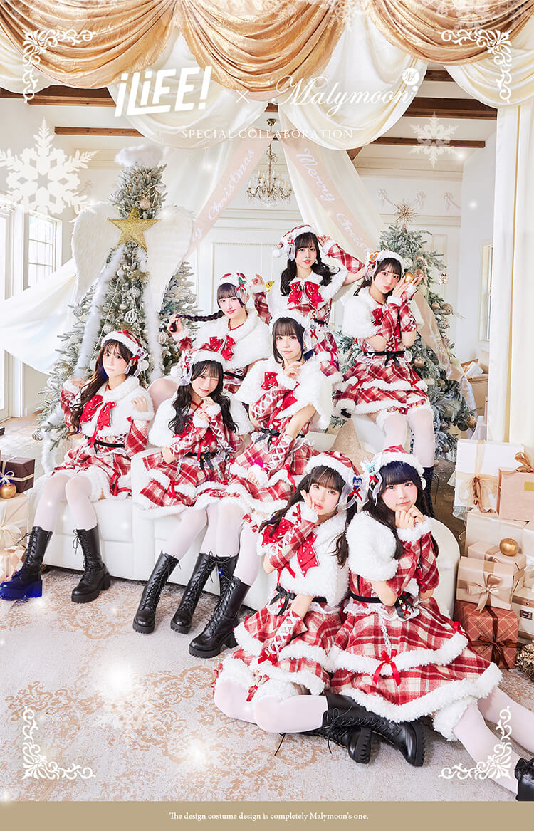iLife 福丸うさ マリームーン メロウチェックアイドルサンタ 12点セット 即日発送】【iLiFE!×Malymoonスペシャルコラボ】メロウチェック