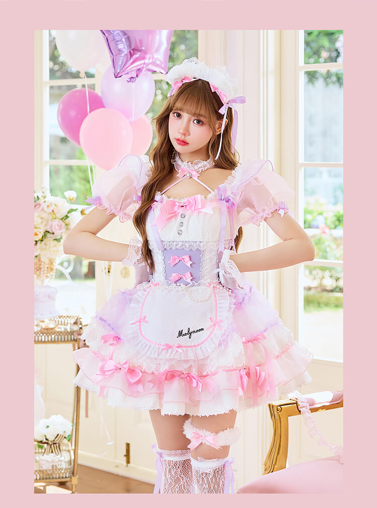 【予約-9月中旬頃より順次発送予定】ユニコーンチュチュテディメイド《ハロウィンコスプレ9点セット》【Malymoon/マリームーン】【CS26102】