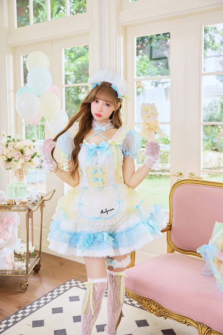 【予約-9月中旬頃より順次発送予定】ユニコーンチュチュテディメイド《ハロウィンコスプレ9点セット》【Malymoon/マリームーン】【CS26102】