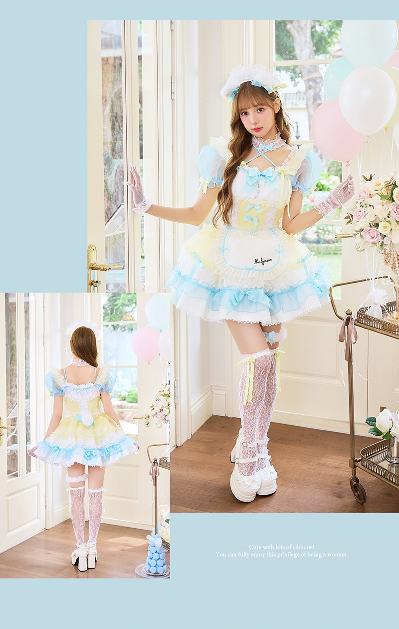 【即日発送】ユニコーンチュチュテディメイド《ハロウィンコスプレ13点セット》【Malymoon/マリームーン】【CS26102】