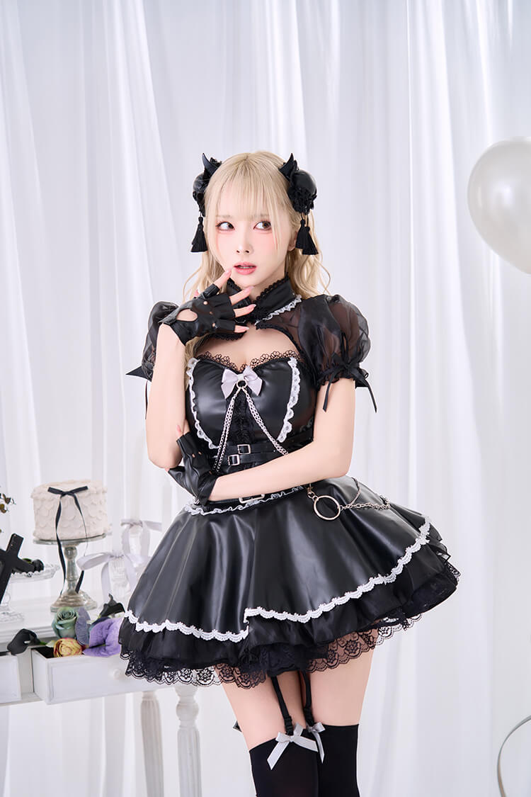 即日発送】ノワールデビルチャイナ 《ハロウィンコスプレ17点セット