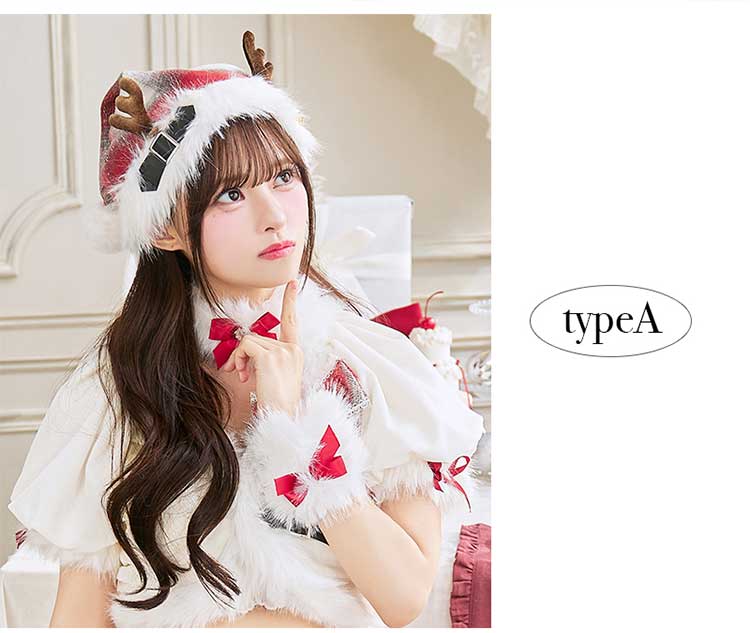 【1～3営業日で発送】クリスマスヘッドピース《クリスマスコスプレ小物》【Malymoon/マリームーン】【AC25013】