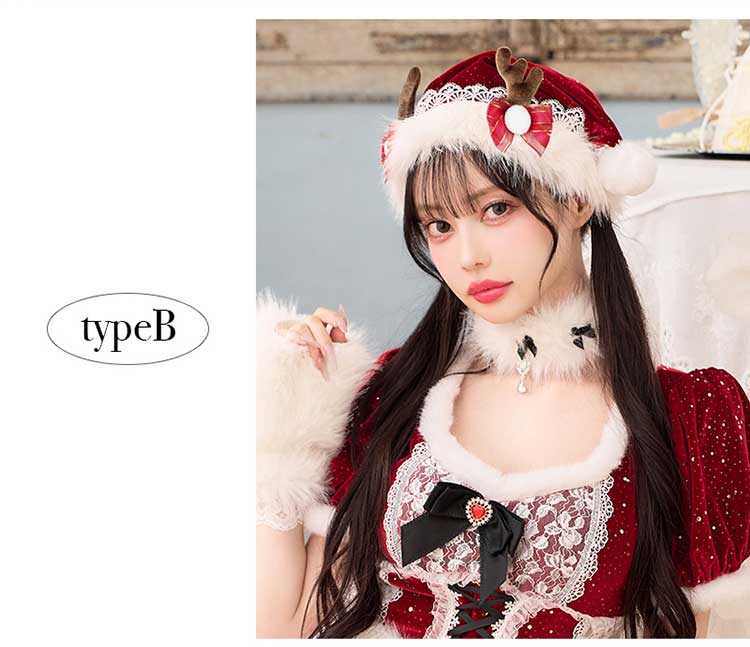 【1～3営業日で発送】クリスマスヘッドピース《クリスマスコスプレ小物》【Malymoon/マリームーン】【AC25013】