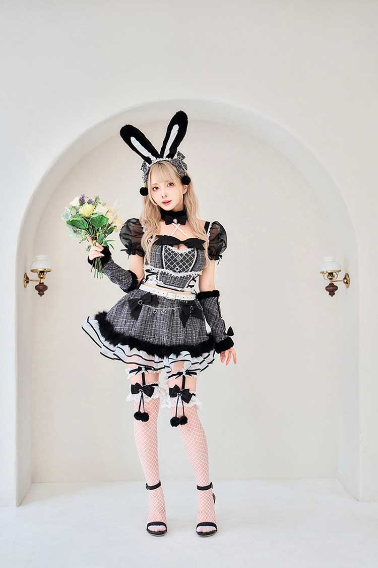 ライトブルーは予約】ツイードバニーセットアップ《オリジナルコスプレ