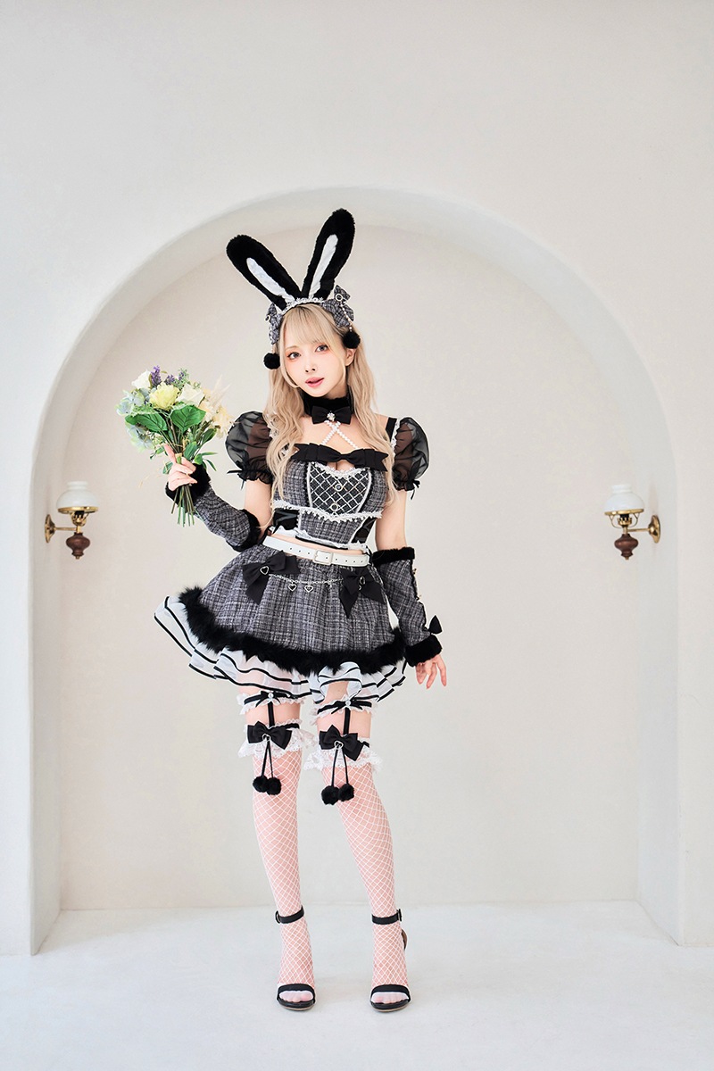 ライトブルーは予約】ツイードバニーセットアップ《オリジナルコスプレ