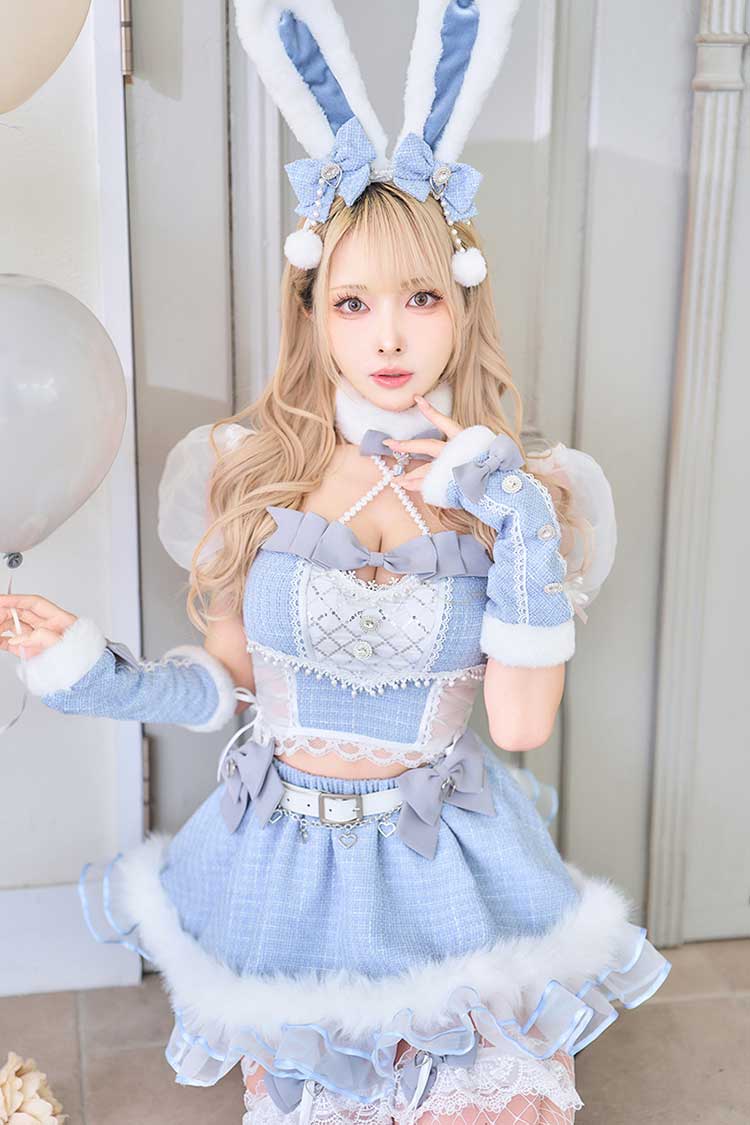 ライトブルーは予約】ツイードバニーセットアップ《オリジナルコスプレ