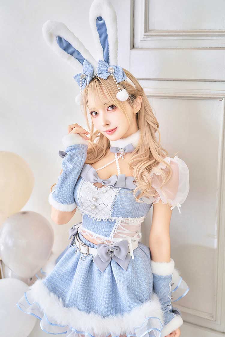 ライトブルーは予約】ツイードバニーセットアップ《オリジナルコスプレ