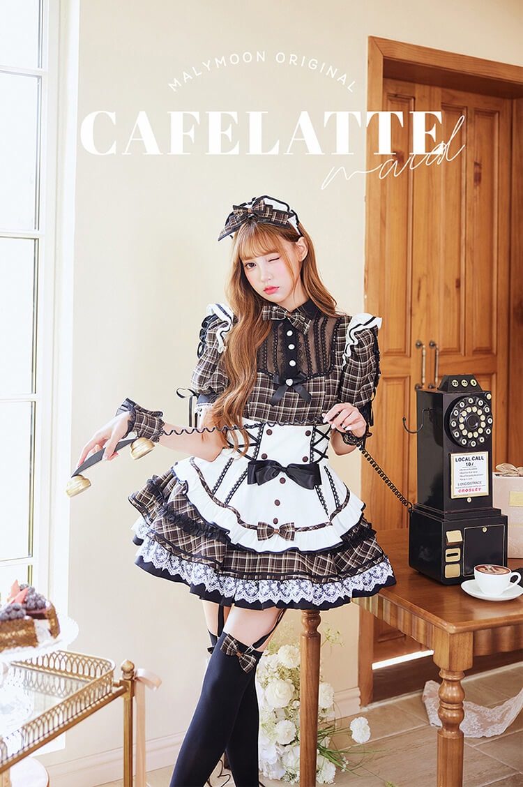 【予約-8月下旬頃より順次発送予定】カフェラテメイド《ハロウィンコスプレ12点セット》【Malymoon/マリームーン】【CS26076】
