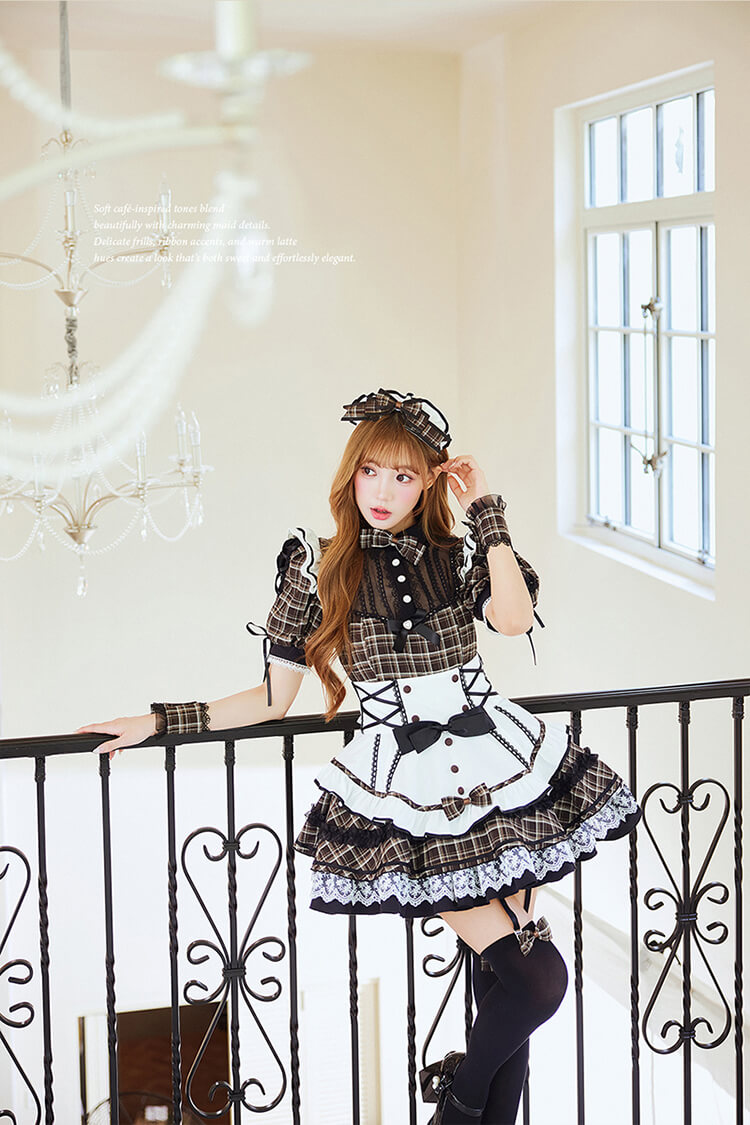 【予約-8月下旬頃より順次発送予定】カフェラテメイド《ハロウィンコスプレ12点セット》【Malymoon/マリームーン】【CS26076】