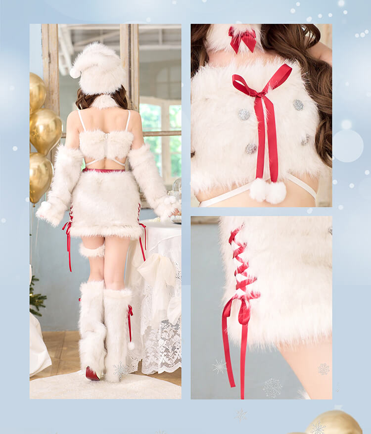 【即日発送】クリスタルスノードールサンタ《クリスマスコスプレ8点セット》【Malymoon/マリームーン】【CS25054】