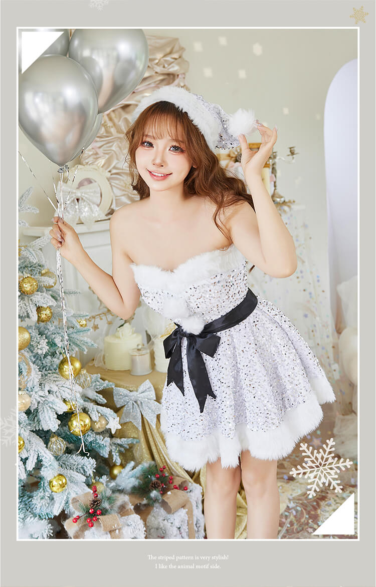 【1～3営業日で発送】スパークリーリボンサンタ《オリジナルコスプレ》【Malymoon/マリームーン】【CS25059】【450052】