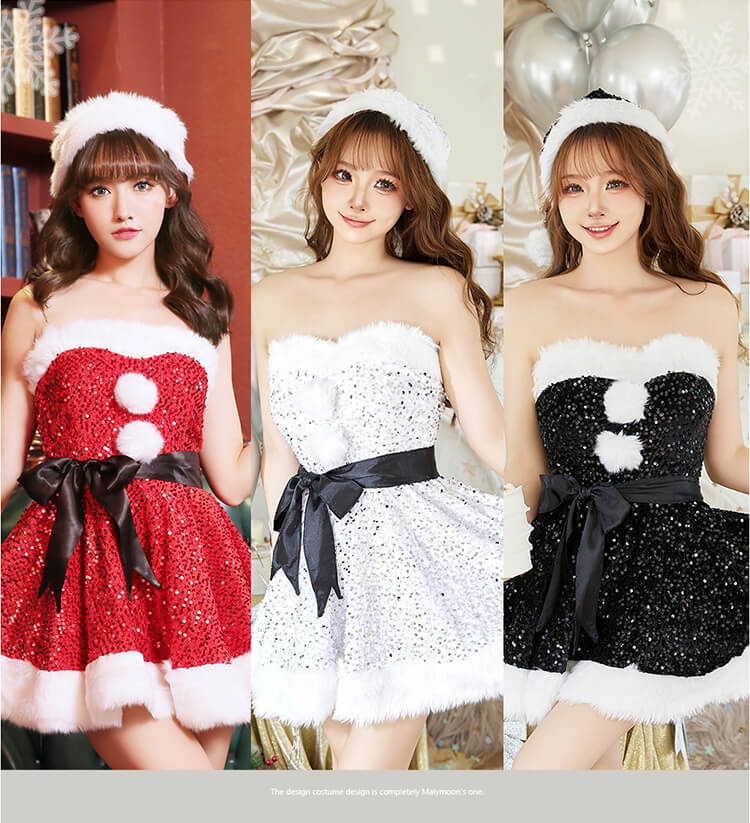 【1～3営業日で発送】スパークリーリボンサンタ《オリジナルコスプレ》【Malymoon/マリームーン】【CS25059】【450052】