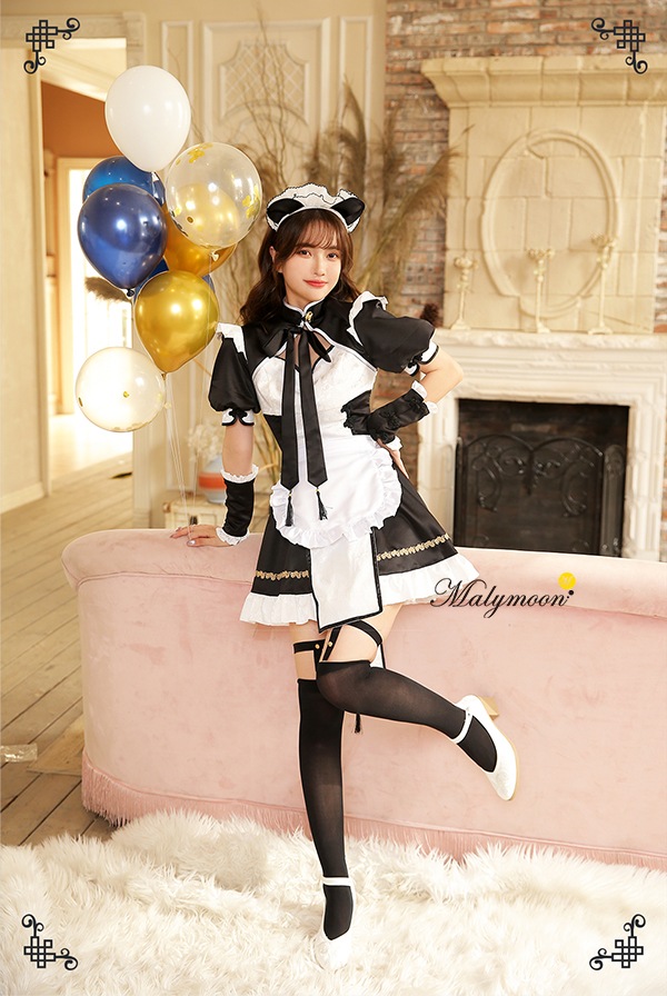 【即日発送】パンダチャイナメイド《ハロウィンコスプレ9点セット》【Malymoon/マリームーン】【9533】