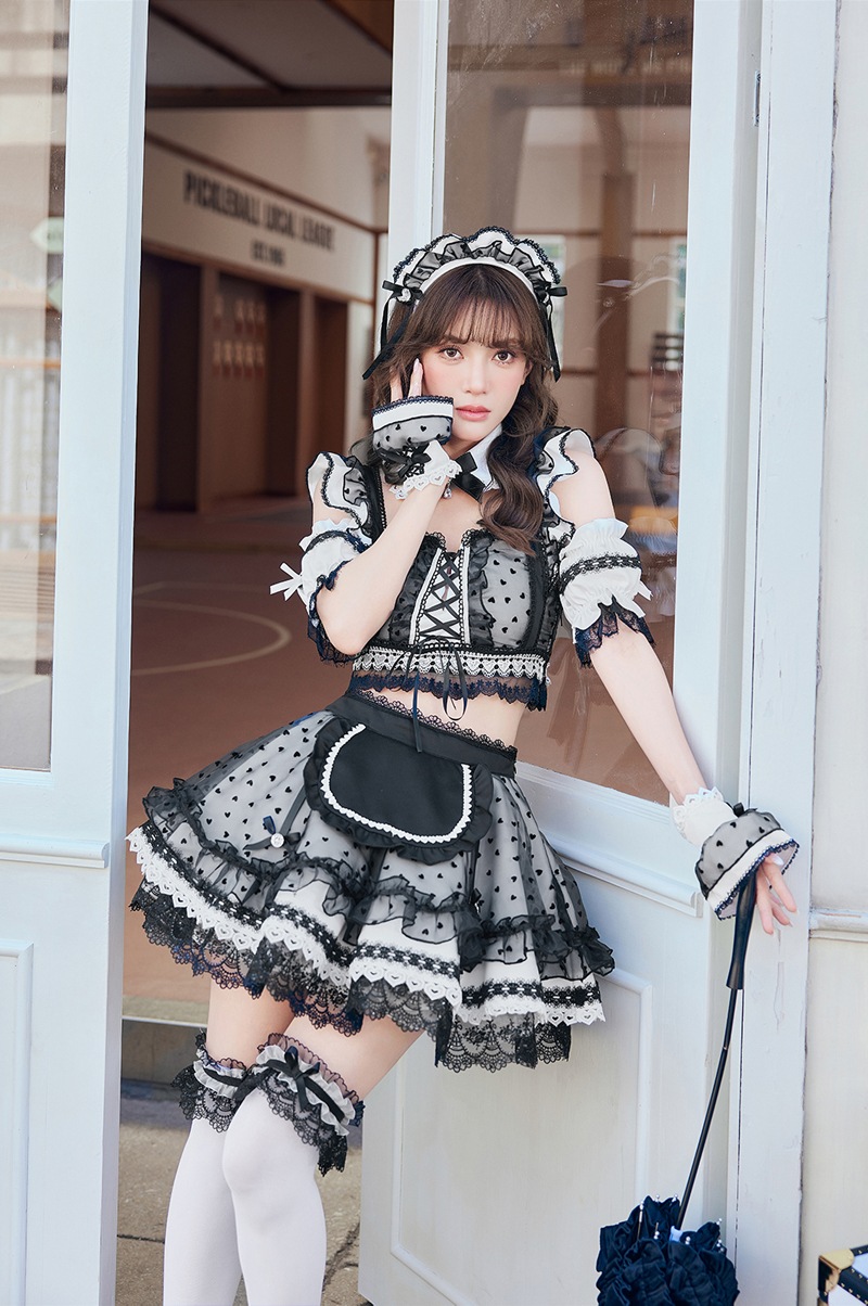 【即日発送】ハートミストシアーチュールメイド《オリジナルコスプレ10点セット》【Malymoon/マリームーン】【CS25209】