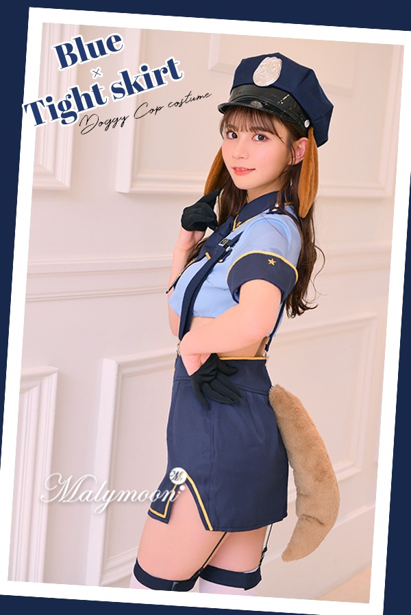 【即日発送】犬のおまわりさん《ハロウィンコスプレ10点セット》【Malymoon/マリームーン】【9521】