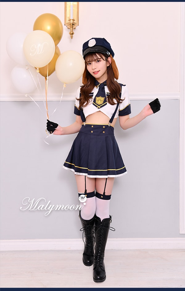 【即日発送】犬のおまわりさん《ハロウィンコスプレ10点セット》【Malymoon/マリームーン】【9521】