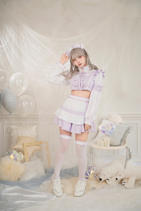 【即日発送】..天使界隈..スタンドカラーナース《ハロウィンコスプレ6点セット》【Malymoon/マリームーン】【9886】