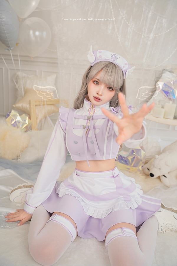 【即日発送】..天使界隈..スタンドカラーナース《ハロウィンコスプレ6点セット》【Malymoon/マリームーン】【9886】