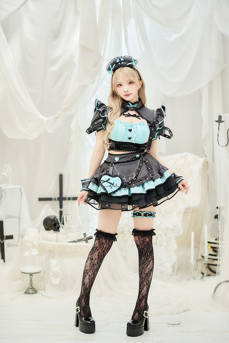 即日発送】ラブチェーンデビルナース《ハロウィンコスプレ11点セット