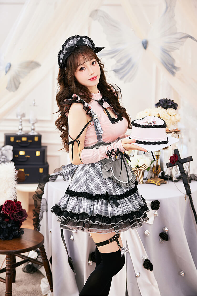 一部予約】ガーリーロックサキュバスメイド《ハロウィンコスプレ11点