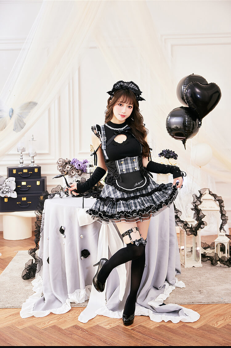 一部予約】ガーリーロックサキュバスメイド《ハロウィンコスプレ11点