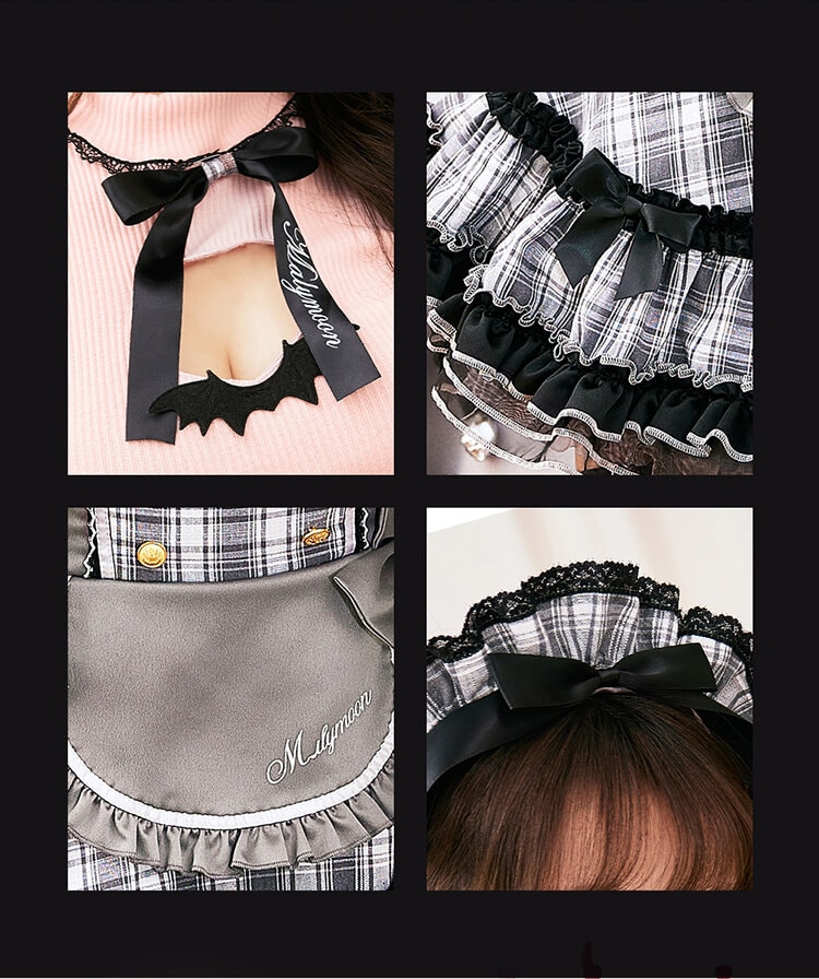 【一部予約】ガーリーロックサキュバスメイド《ハロウィンコスプレ11点セット》【Malymoon/マリームーン】【s9997-4】