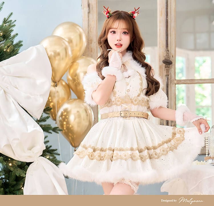 【予約-11月下旬頃より順次発送予定】ジュエルドブランシュトナカイ《クリスマスコスプレ8点セット》【Malymoon/マリームーン】【CS25057】