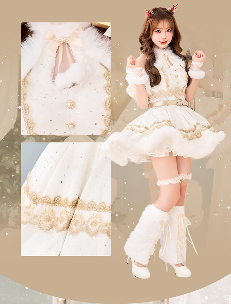 【予約-11月下旬頃より順次発送予定】ジュエルドブランシュトナカイ《クリスマスコスプレ8点セット》【Malymoon/マリームーン】【CS25057】