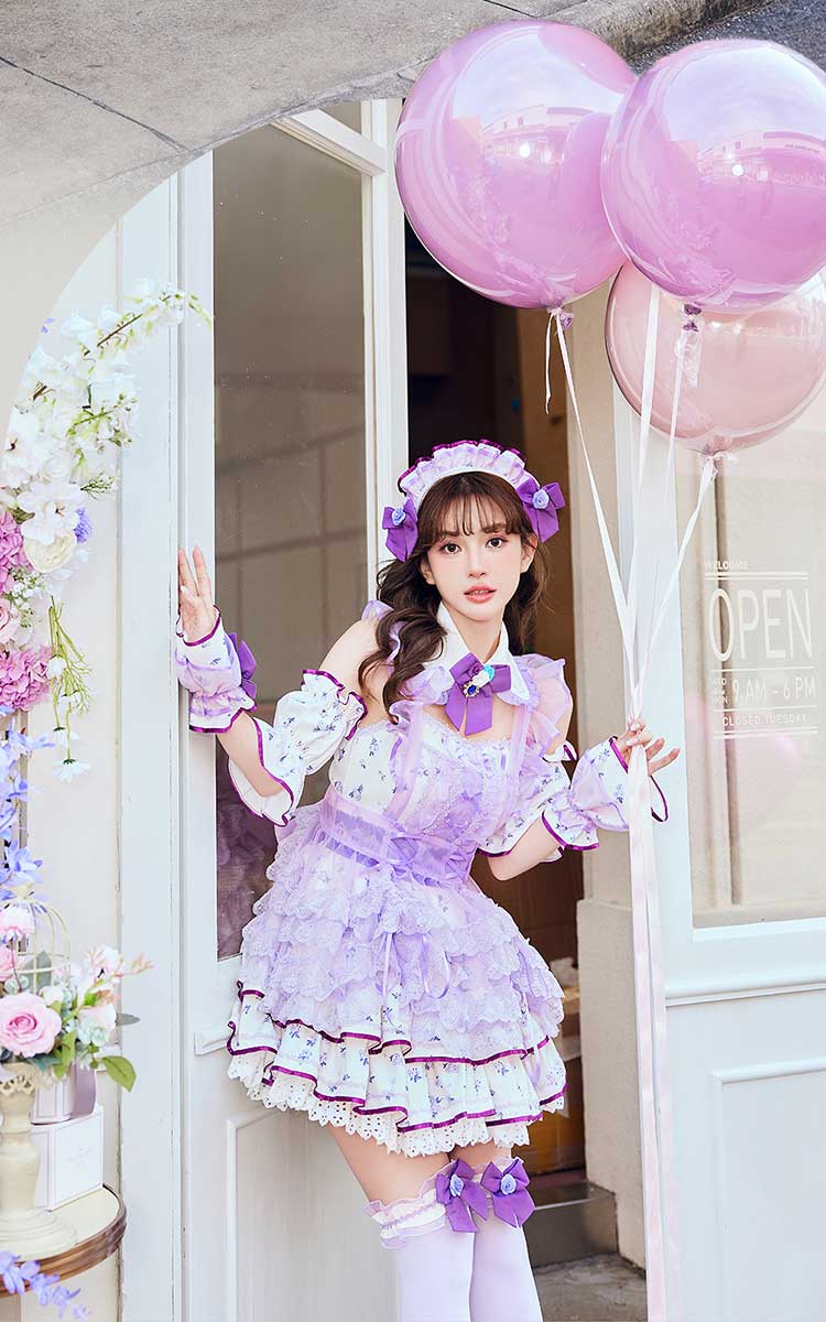 【予約-2月中旬頃より順次発送予定】メルティチュールブルームメイド 《オリジナルコスプレ11点セット》【Malymoon/マリームーン】【CS25213】