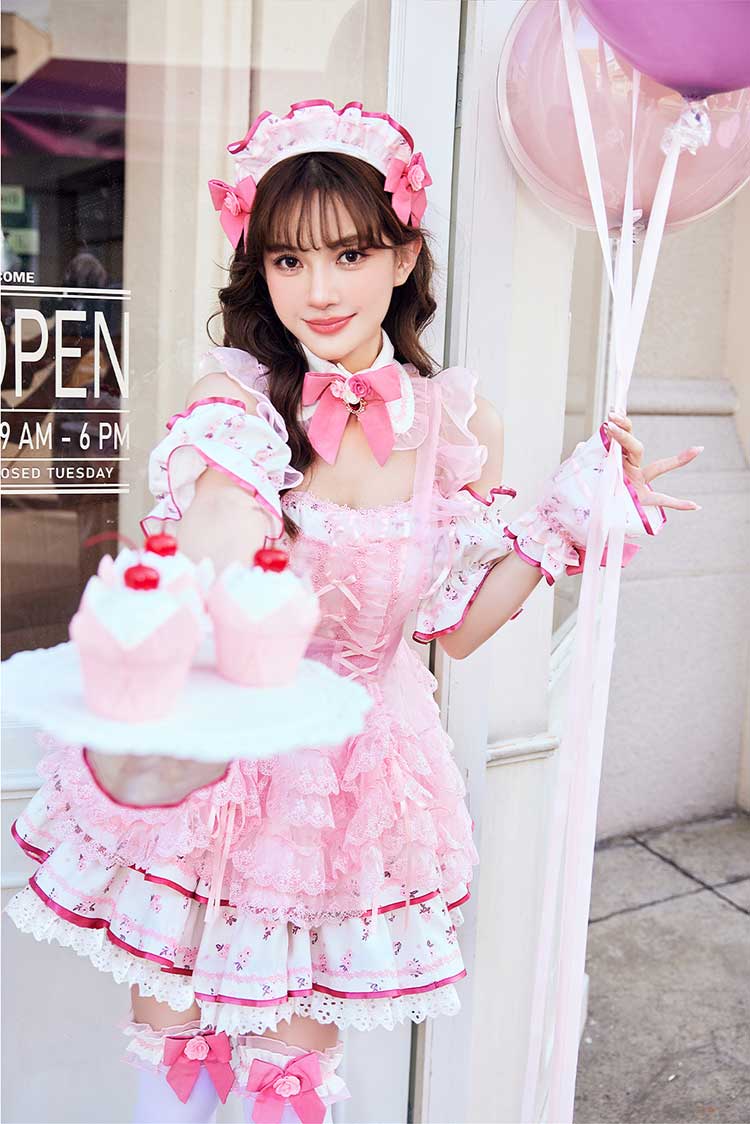 【予約-2月中旬頃より順次発送予定】メルティチュールブルームメイド 《オリジナルコスプレ11点セット》【Malymoon/マリームーン】【CS25213】