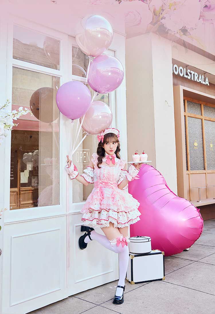 【予約-2月中旬頃より順次発送予定】メルティチュールブルームメイド 《オリジナルコスプレ11点セット》【Malymoon/マリームーン】【CS25213】