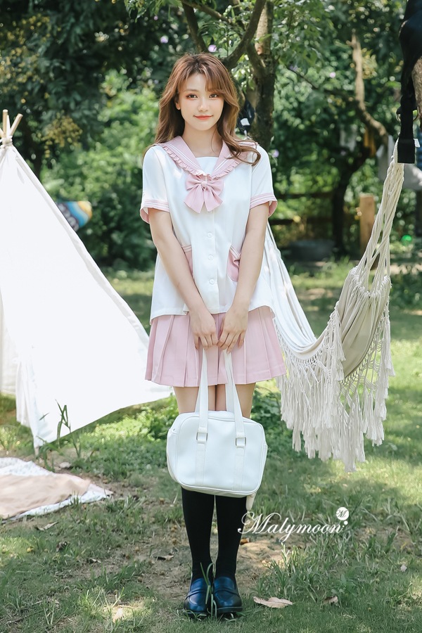 【即日発送】JK制服/セーラー服女子高生コスプレ《ハロウィンコスプレ3点セット》【Malymoon/マリームーン】【8825-2】